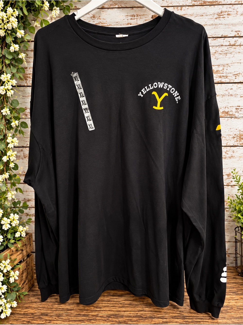 Yellowstone Black Long-Sleeve Graphic Tee